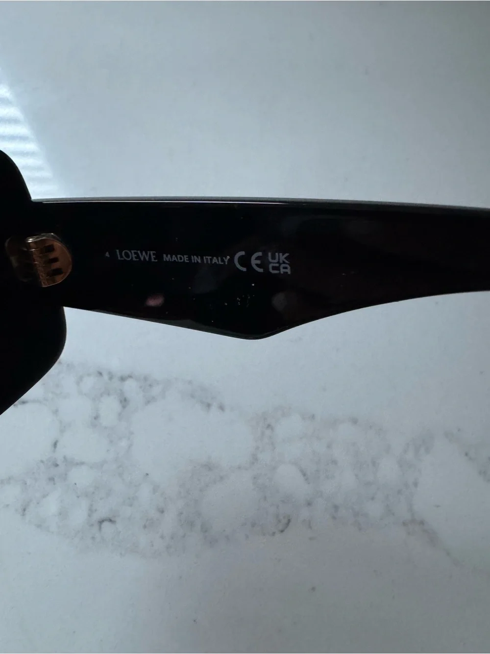 Loewe Black Sunglasses with Gold Anagram Detail